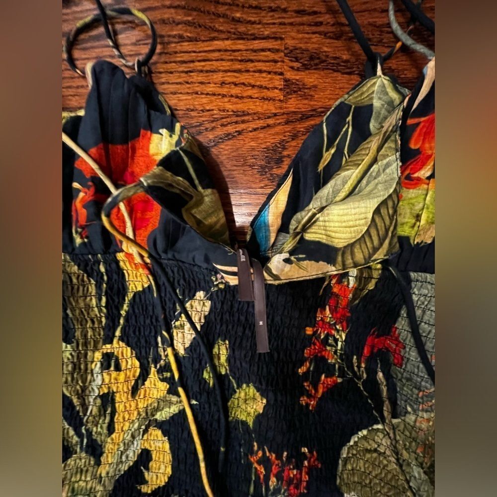The Josephine Smocked Drop-Waist Dress size Medium Color:
BOTANICAL MOTIF - Picture 7 of 8